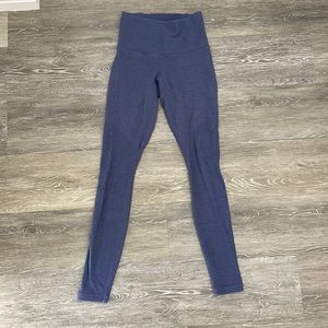 Manduka Eko® Cotton High Rise Legging Blueberry Heather Size S